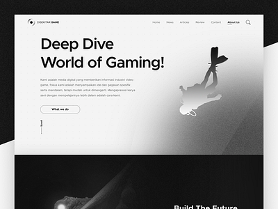 Disekitar Game Landing Page branding ui