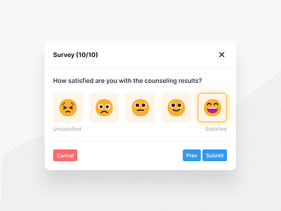 Microsoft Fluent Emoji of Survey Satisfaction