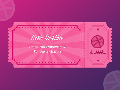 Hello Dribbblers! best debut shot design dribbble dribbble best shot dribbble invite illustration invite thank you thanks thankyou vector