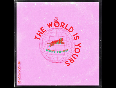 The World is Yours branding design flat graphic design icon illustration logo poster typogaphy
