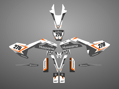 HUSQVARNA FS 450 2018 QNIUM decal design graphics husqvarna kits motorcross mx