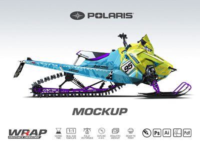 Polaris AXYS RMK 800 163 axys decal design ktm motorcross polaris print snowmobile vector vinyl wrap