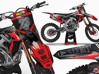 CRF 450 2021 mockup 3 side