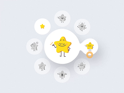 Tinies lll 2d animation character emoji figma icon illustration motion sketch star tiny ui8 vector web