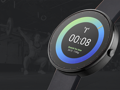 Weekly Challenge 9 - Countdown countdown crossfit fitness gear mockup overhead samsung snatch squat timer