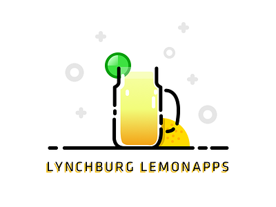 Lynchburg Lemonapps cocktail colourful drink fun lemon lemonade lemonapps logo lynchburg orange vector