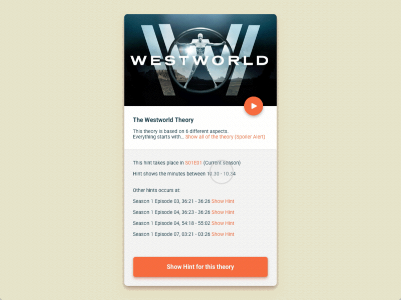 Theory App - Westworld / Weekly Challenge 17 comic hint serie spoiler strip theory tv tv series westworld