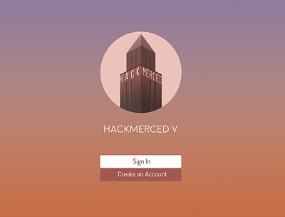 HackMerced V Login clip studio paint illustration ui web design