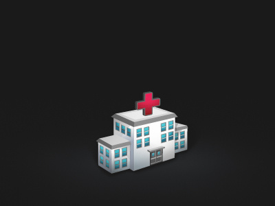 { Hospital } building graphic design hospital icon design icons medical pank.in pankaj juvekar pankdesigns red cross