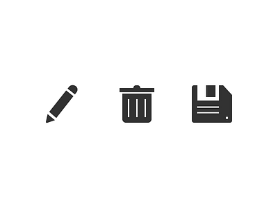 Icon Awareness - Blog Post design edit floppy graphic iconography icons save trash