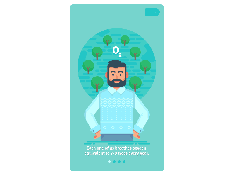 Planty Onboarding Screens flat design illustration onboarding screens smartphone app welcome