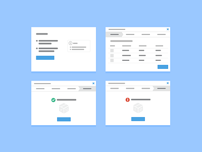 Process Screens flat design icons process screens ui