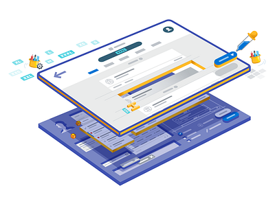 Appway Design System business objects components design system iconography icons illustrative isometric modules style