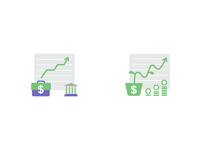 Icons for Entity Portfolio & Investment Solution banking dollar icon design iconography icons investment portfolio