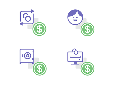 Icons for various Bank Accounts