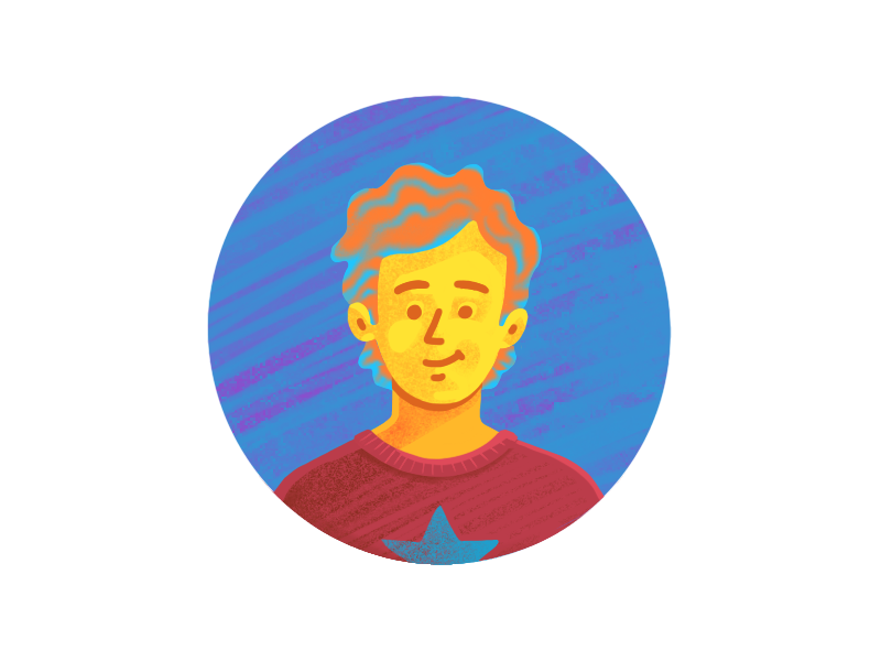 Avatar M avatar icon icon design iconography male avatar procreate