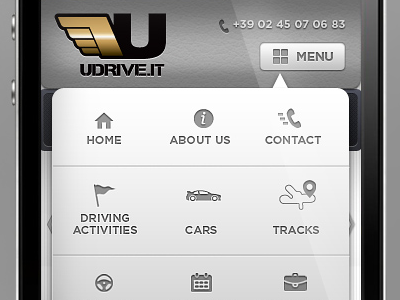 Udrive Mobile Site car driving icons mobile first pank designs pank.in pankaj juvekar responsive site sports udrive ui