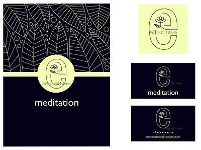 Branding for a project about meditation branding design graphicdesign logo minimal vector