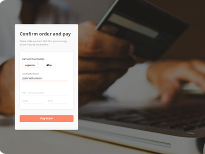Payment check out page design