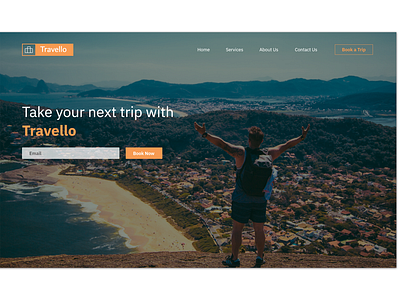 Simple Landing page for a Travel agency