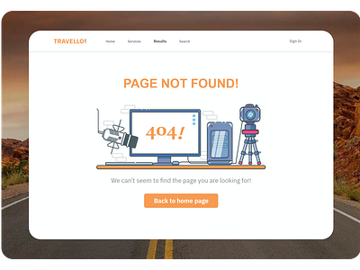 Error 404 page design