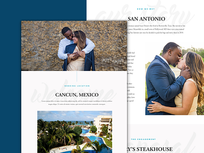 Destination Wedding website