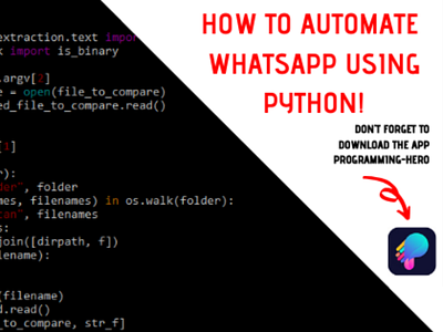 How to Automate WhatsApp With 15 lines of Python Code muntasir mahdi python python automation python code python hacking python hacks python script