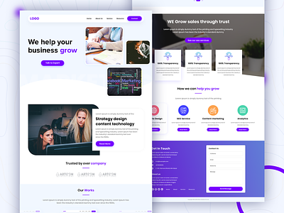 Landing page design home page interface landing page landing page design photoshop responsive web design responsive website responsive website design site design ui design ui ux web design website website builder website design