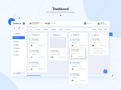 Kanban board - Dashboard