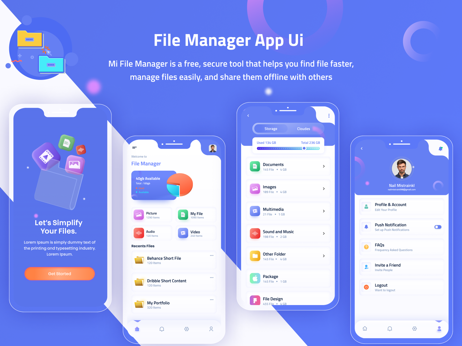 File Manager App Design by Artoon Solutions on Dribbble