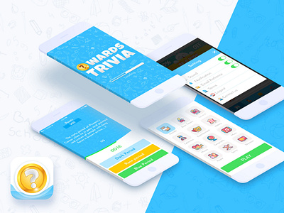 Quiz Competition Game(UI/UX) - Owards Trivia Design 2020 trend android app app appdesign application branding clean flat game game art graphic design icon illustrator ios app logo mobile app photoshop tranding ui ux