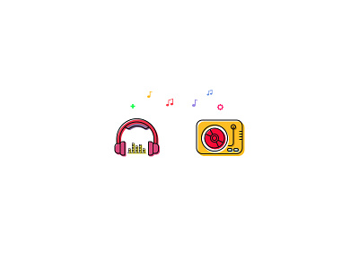 Daily Ui #009 MUSIC ICON design icon illustration music ui