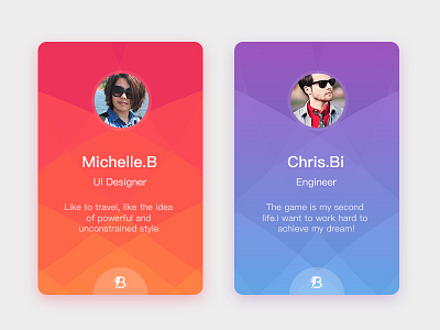 Daily UI #016 Person Card app card design person ui