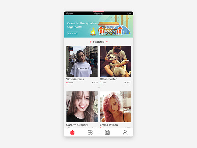 Daily UI #022 LiveApp app design live ui