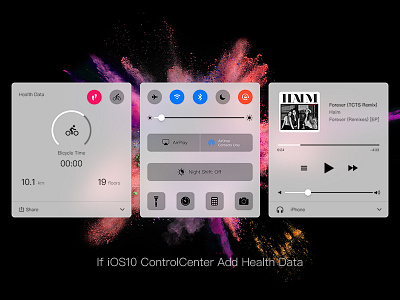Daily UI #024 Control Center app card design ios10 ui