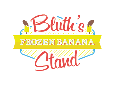 Bluth Banana Stand Logo Revision banana stand bluth identity logo rebrand revision