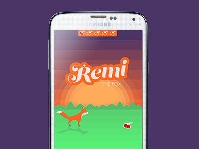 Remi The Fox Mobile Game Mockup android design fox game game design illustration mobile remi