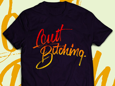 Quit It! design illustration lettering type typography