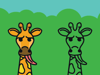 Giraffe Party animal giraffe illustration vector