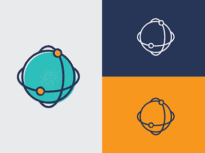 Space Glyph illustration logo outer space space