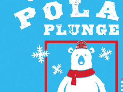 Polar Plunge Illustration apparel illustration polar bear polar plunge shirt snow winter