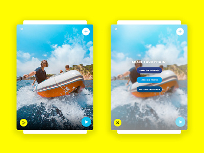 Snap it to ya interface selfie snapchat social social share ui ux