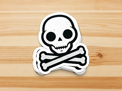 Skullie Stickers illustration skull sticker