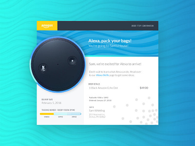 Alexa, pack your bags! alexa amazon dailyui receipt