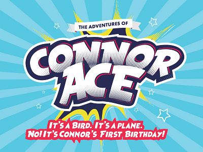 The Adventures of Connor Ace birthday connor ace design first invitation