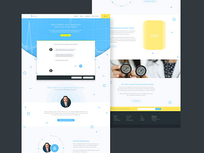 Meet Marco, Your Healthcare Liaison concept design healthcare landing page ui web webdesign website