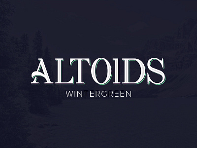 The Refreshing Taste of a Logo Redesign altoids design logo mint type wintergreen