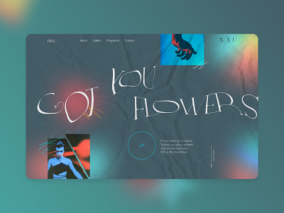 music service home page concept branding design graphic design typography ux