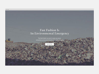 Rent the Runway climate change design digital earth day enviroment fashion interactive squarespace web design website