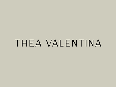 Thea Valentina brand identity branding branding design fashion identity design logo logo design logos new york nyc print design